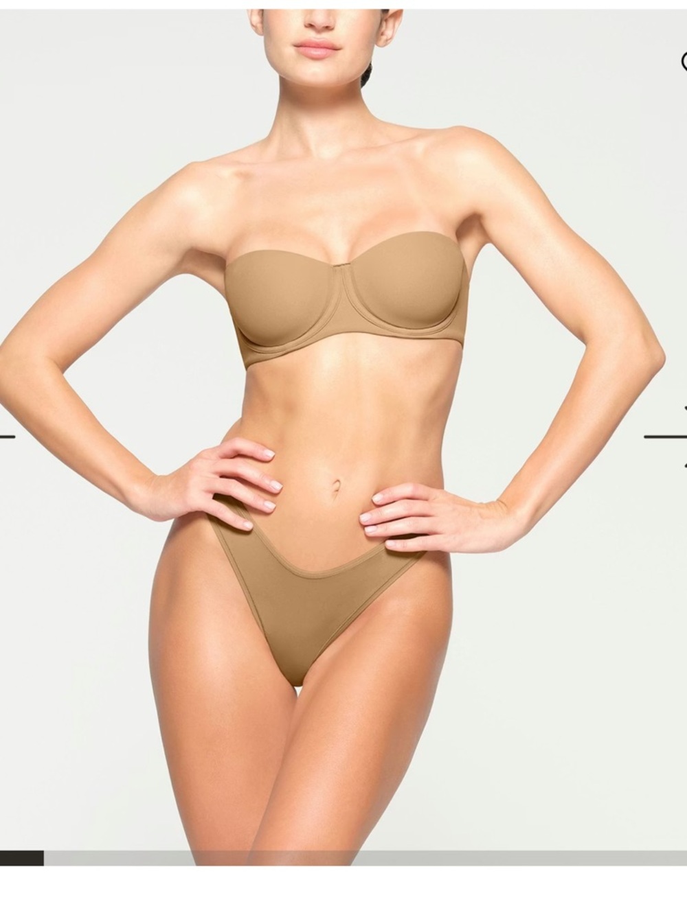 SKIMS fits everybody strapless bra 38A - OCHRE